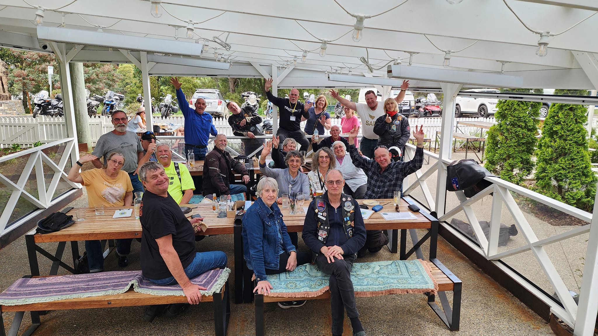 cma-members-manning-the-stand-at-blessing-of-the-bikes-nagambie-2023